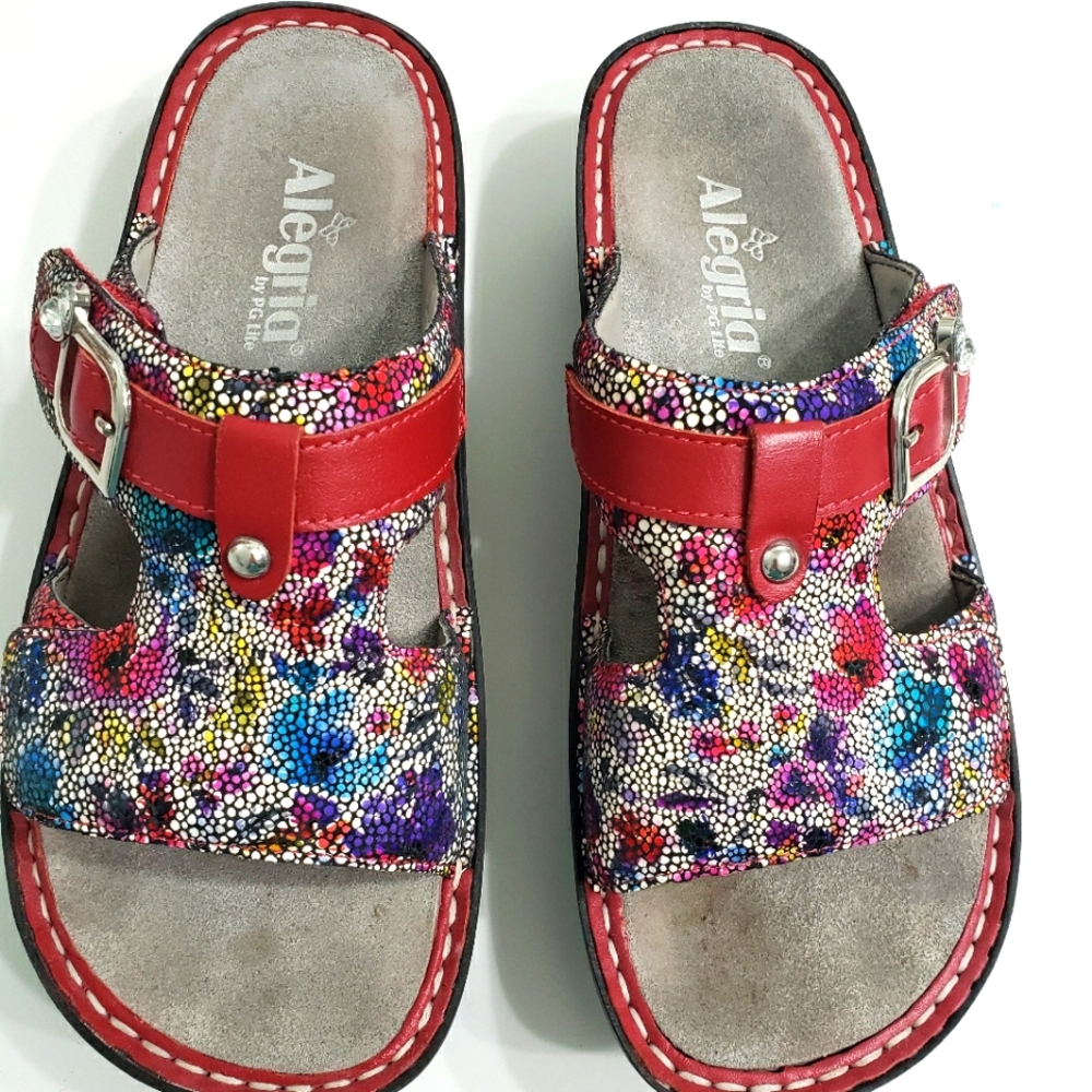 Alegria red velcro size 38
